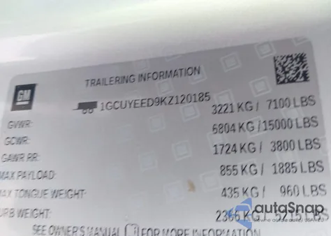 2019 Chevrolet Silverado 1500 Rst from USA, damaged, VIN 1GCUYEED9KZ120185